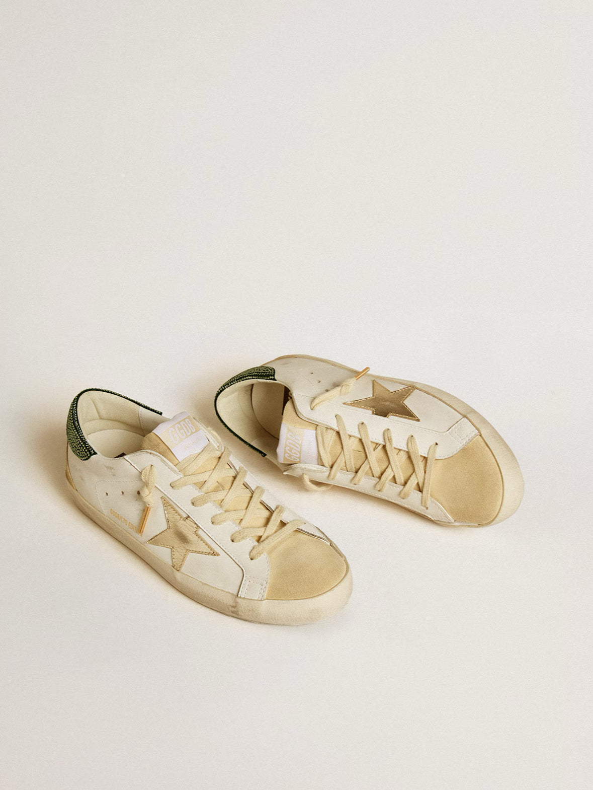 Super-Star LTD Femme – Étoile en Cuir & Contrefort Cristaux Swarovski