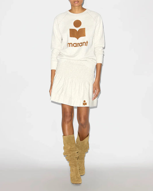 Sweatshirt Millyny Femme Écru/Camel