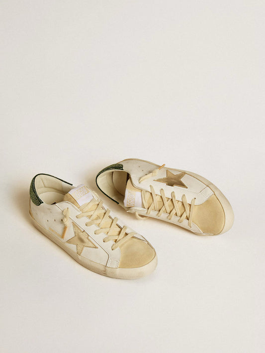 Super-Star LTD Femme – Étoile en Cuir & Contrefort Cristaux Swarovski