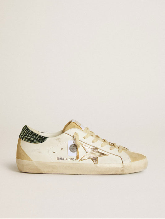 Super-Star LTD Femme – Étoile en Cuir & Contrefort Cristaux Swarovski