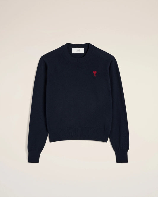 Pull col rond en laine