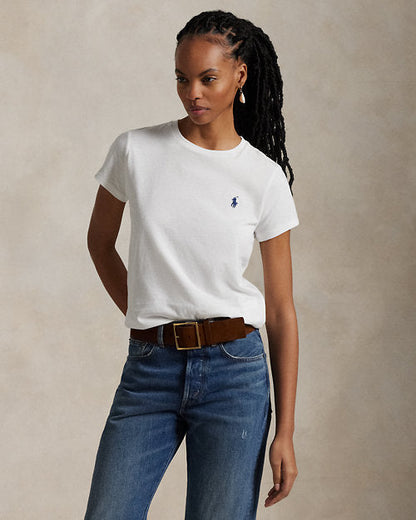 T-shirt col rond en jersey de coton