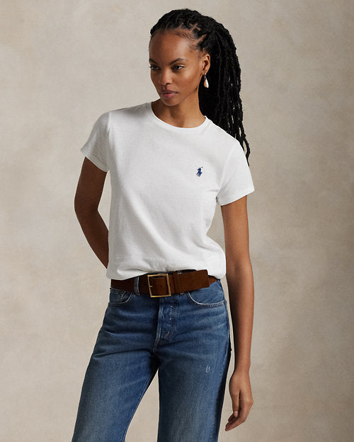 T-shirt col rond en jersey de coton